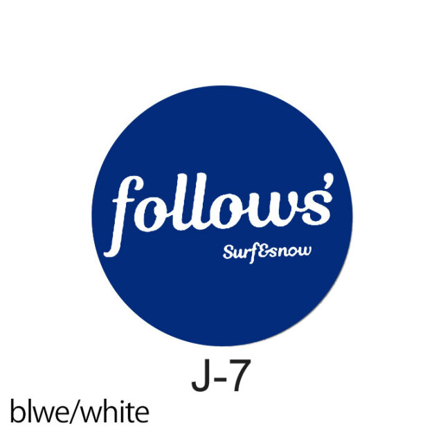 follows 限定ステッカー 丸カット プリントステッカー シール