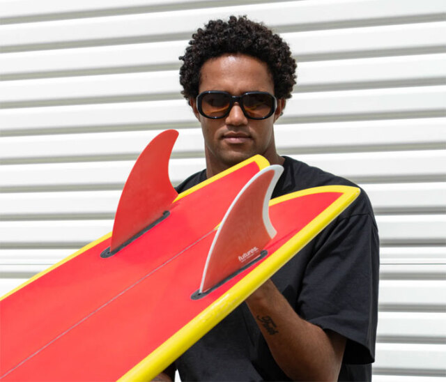 FUTURES FIN フューチャーフィン FIBER GLASS MIKEY FEBRUARY KEEL 