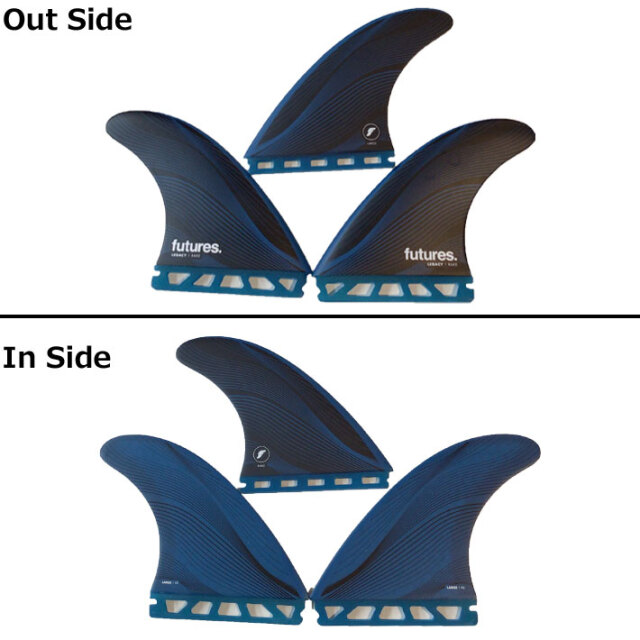 futures. フューチャーフィン RTM HEX LEGACY R8 レガシー TRI FIN 3枚 