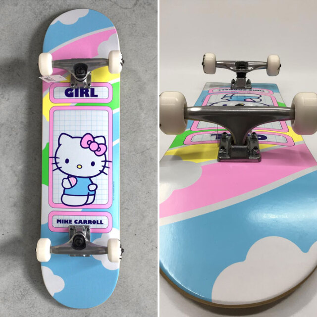 GIRLガールスケートボードコンプリートマイクキャロル完成品中古品 ガール スケートボード コンプリート GIRL SKATEBOARD HELLO KITTY 8.0