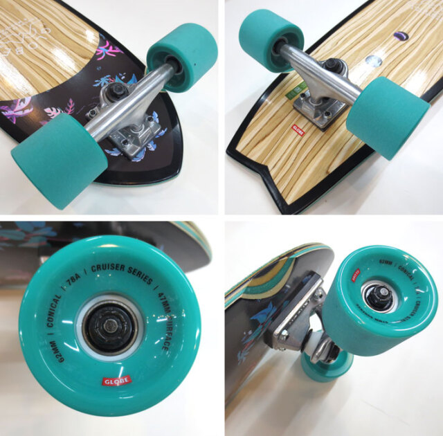 [クリアランスセール] GLOBE スケートボード グローブ Sun City [11] Olive Wood Neon Jungle 30インチ  コンプリート サーフスケート スケボー サーフィン トレーニング SK8
