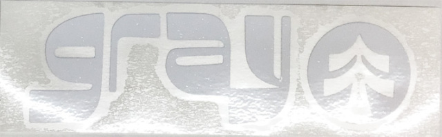 GRAY SNOWBOARD グレイ スノーボード カッティングステッカー TYPO [2
