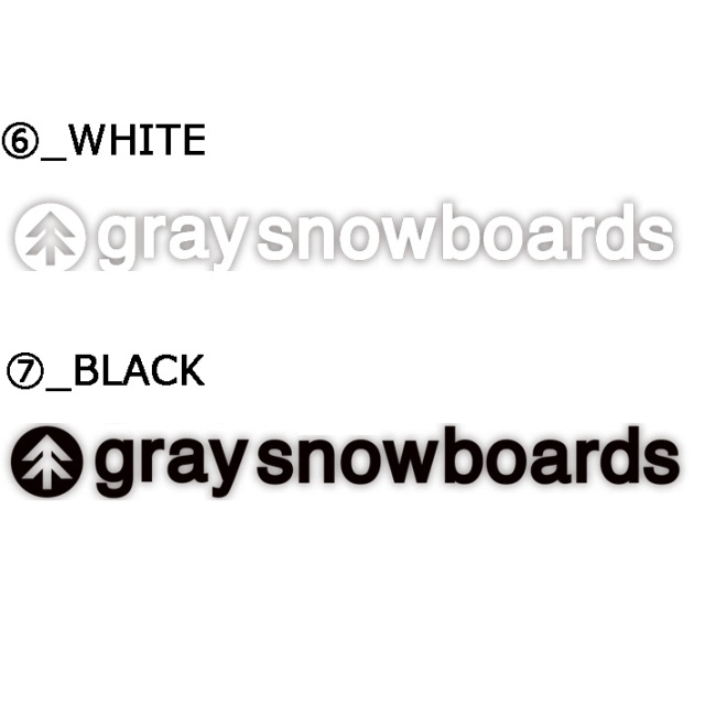 GRAY SNOWBOARD グレイ スノーボード カッティングステッカー LOGO M