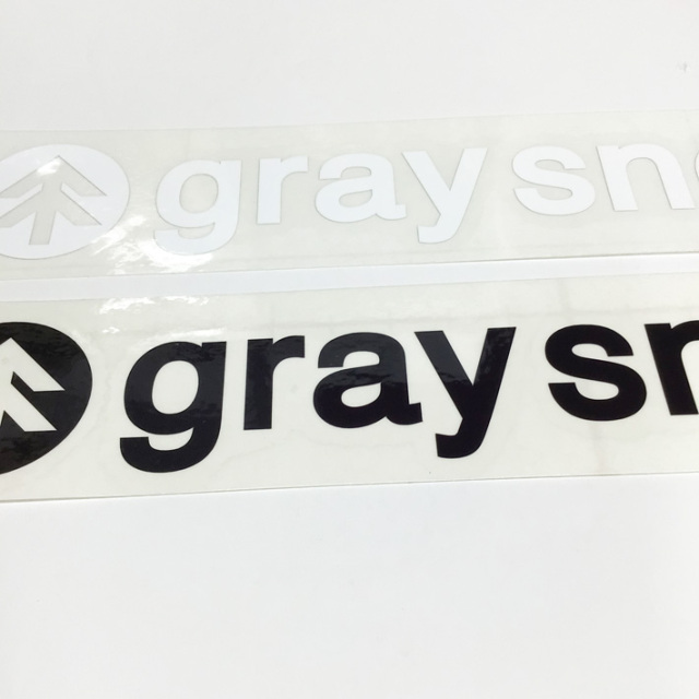 GRAY SNOWBOARD グレイ スノーボード カッティングステッカー LOGO M