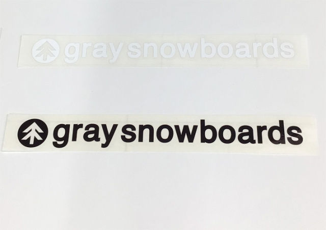 GRAY SNOWBOARD グレイ スノーボード カッティングステッカー LOGO M