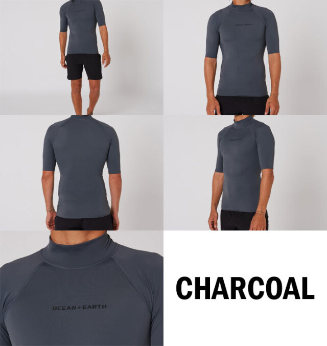 OCEAN&EARTH オーシャンアンドアース SCRIPT S/S RASH GUARD