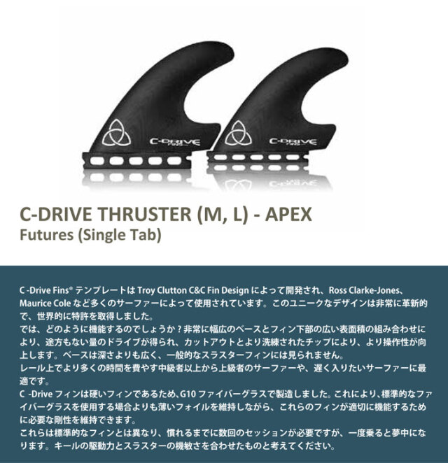 ショートボード用フィン NVS Fin ネイクド バイキング サーフ フィン C 