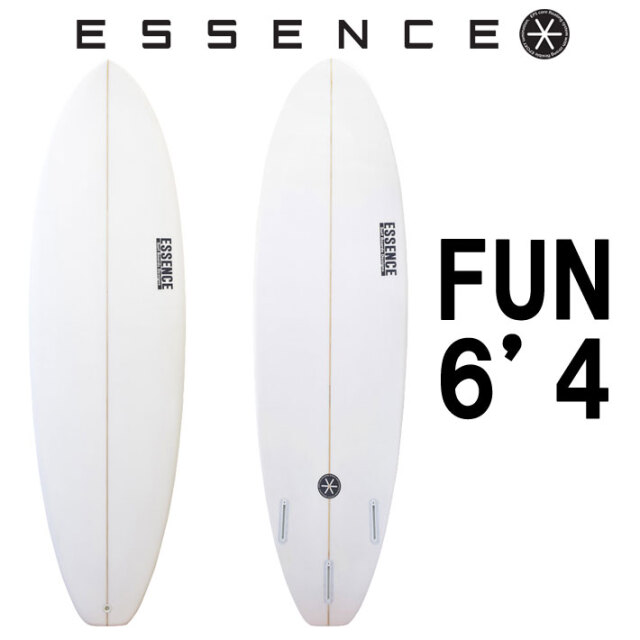 ESSENCE BOARDS エッセンス サーフボード FUN 6.4ft CLEAR ファン 6