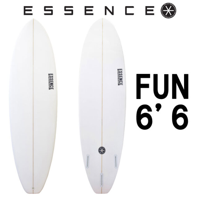 ESSENCE BOARDS エッセンス サーフボード FUN 6.6ft CLEAR ファン 6
