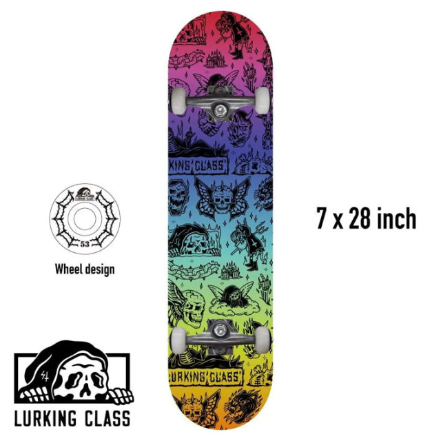 キッズサイズ 組立済み スケートボード LURKING CLASS 7.0inch FLASH