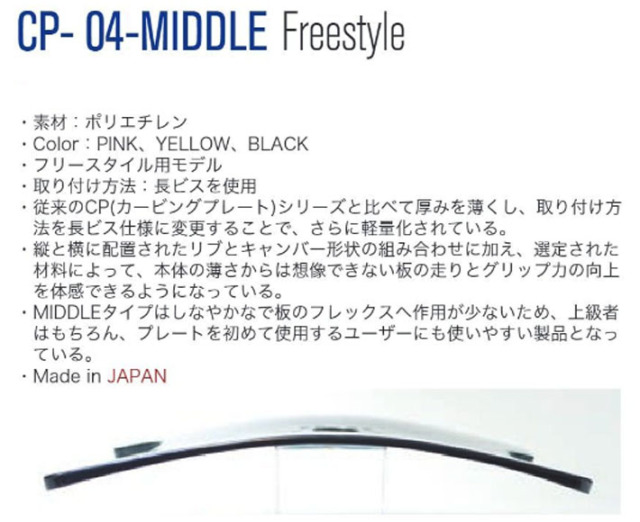 最新！OJKプレート カービングプレート フリースタイル用 CP-04