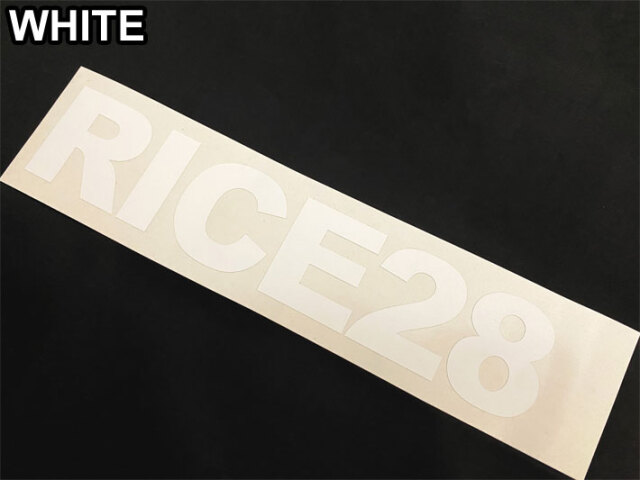 RICE28 ライス28 カッティングステッカー [ BLK / WHT ] シール