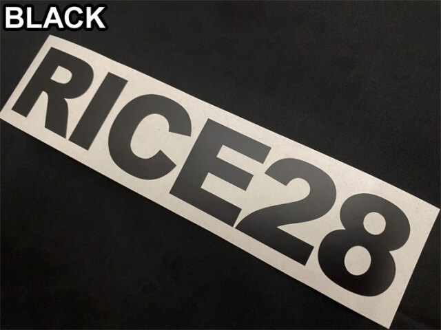 RICE28 ライス28 カッティングステッカー [ BLK / WHT ] シール