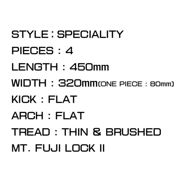 26 ツールス デッキパッド TOOLS FRONT G フロントジー 4ピース