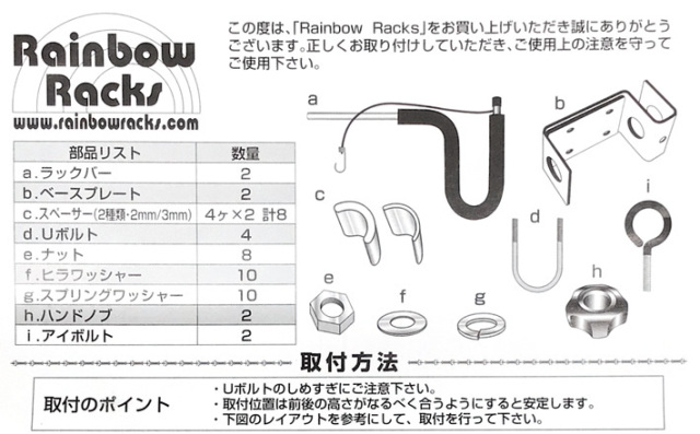 サーフボードキャリア 自転車用 ST-03 サーフボード1枚用 Rainbow Surf