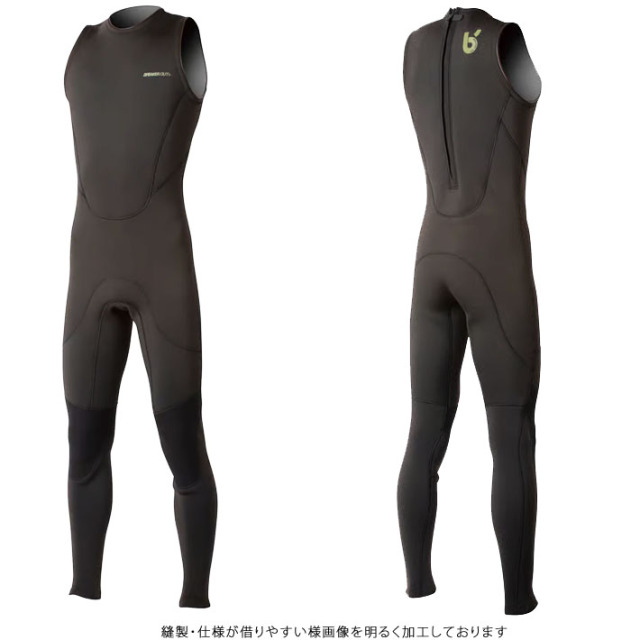 BREAKER OUT フルスーツ 黒と青 BREAKER OUT 3mm レディースフルスーツ