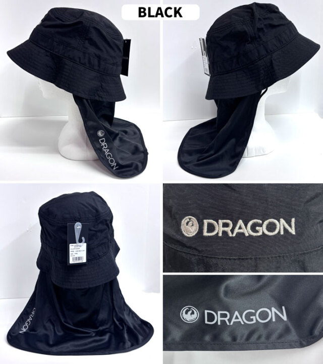メール便発送商品] DRAGON ドラゴン サンシェード バケットハット