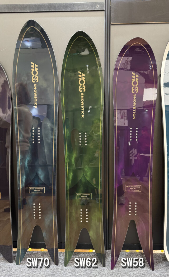 予約商品] 25-26 MOSS SNOWSTICK パウダーボード SW62 モス スノー 