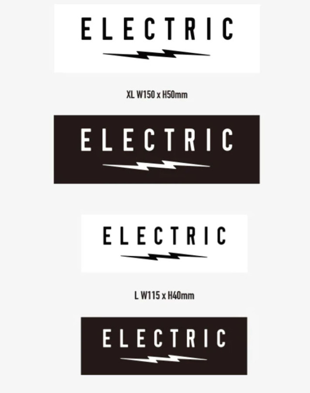 ELECTRIC　エレクトリック　ステッカー ELECTRIC エレクトリック ステッカー UNDER VOLT LOGO [Sサイズ] [37
