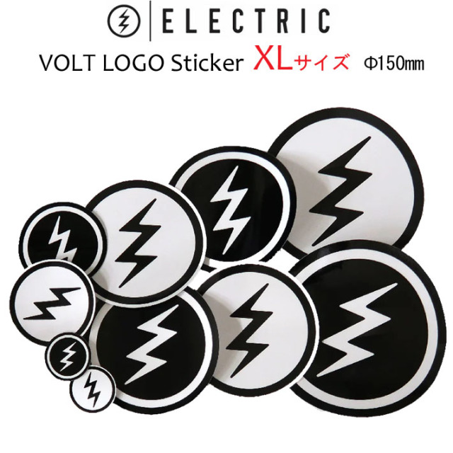 ELECTRIC　エレクトリック　ステッカー ELECTRIC エレクトリック ステッカー UNDER VOLT LOGO [Mサイズ] [39