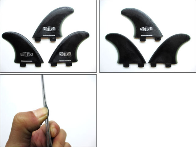 PROTECK Power Flex サーフィン用フィン クアッド6枚セット PROTECK