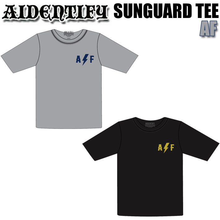 [予約] ラッシュガード AIDENTIFY アイデンティファイ SUNGUARD TEE [AF] サンガード メッシュ ユニセックス メンズ レディース サーフィン 海水浴 プール  [メール便発送商品]