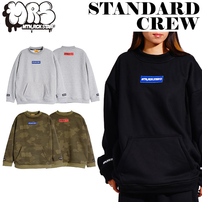 [10月末入荷予定] 2026 マウンテンロックスター トレーナー STANDARD CREW Mtn. Rock Star スウェット クルーネック アパレル ユニセックス マンロク MOUNTAIN ROCK STAR スノーボード