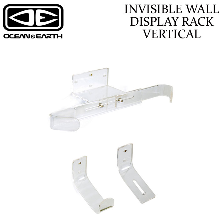 OCEAN&EARTH オーシャンアンドアース INVISIBLE WALL DISPLAY RACK VERTICAL インビジブルウォールディスプレイラック バーチカル ラック 縦置き アクリル製 透明