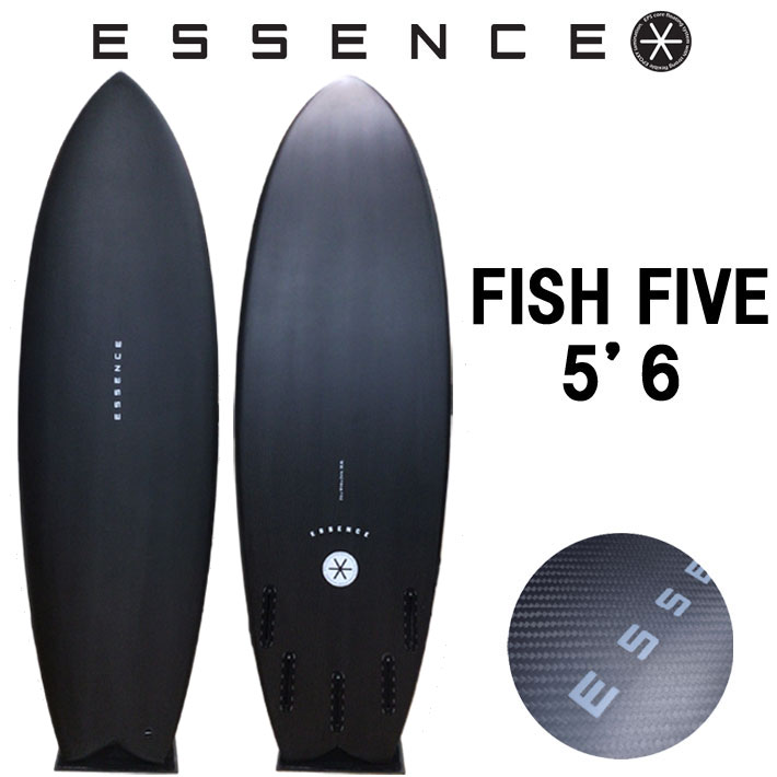 2026 ESSENCE BOARDS エッセンス サーフボード FISH FIVE フィッシュ ファイブ 5’6 サーフィン サーフボード 5FIN 海 カーボンボードショートボード