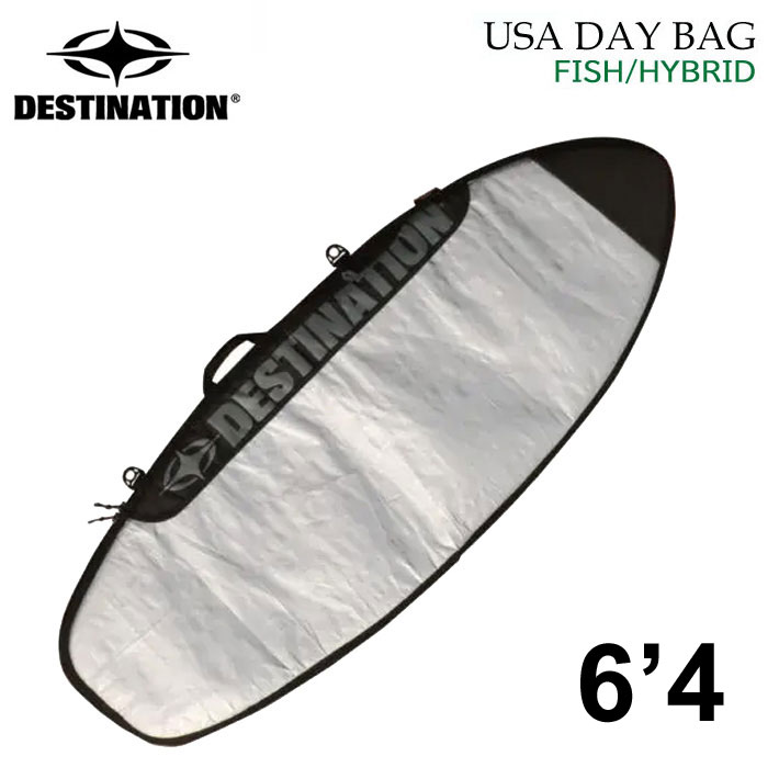 DESTINATION ディスティネーション 6'4 USA FISH／HYBRID トラベルケース サーフボード ボードケース ハードケース デスティネーション