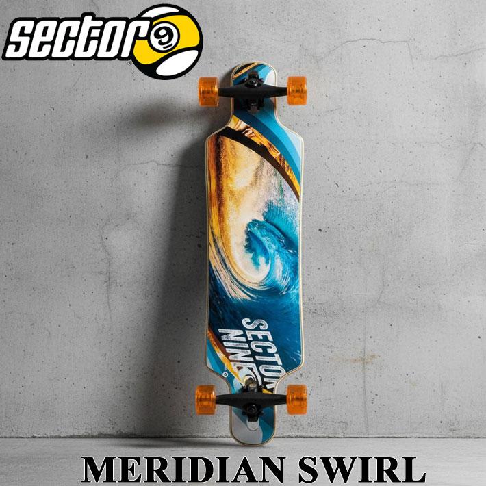 SECTOR9 セクターナイン MERIDIAN SWIRL 40.0インチ FREERIDE サーフスケート オフトレ 陸トレ スケートボード SK8