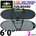サーフボードケース トラベルケース ファンボード DESTINATION ディスティネーション V-CUT DAY TRAVEL FUNBOARD 6'0