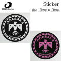 OGASAKA スノーボード ステッカー [16][17] 100mm×100mm ステッカー オガサカ