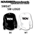 NOVEMBER ノベンバー スノーボード SWEAT [14] [15] SW LOGO スウェット ユニセックス