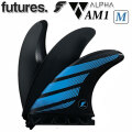 futures.fin フューチャーフィン ALPHA アルファ AM1 CARBON Mサイズ トライフィン 3枚セット 最軽量 サーフィン サーフボード [送料無料]