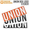 UNION ユニオン ステッカー UNION BOX LOGO ユニオン ボックス ロゴ 8inch プリントステッカー シール スノーボード スノボー アクセサリー