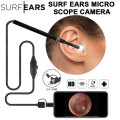 SURF EARS サーフイヤーズ MICRO SCOPE CAMERA マイクロスコープカメラ  サーフィン 耳 サーフィン用 水泳用 サーファーズイヤー 防止 撮影