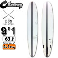 torq surfboard トルク サーフボード TEC DON HP 9'1 [White] ドン ハイパフォーマンス ロングボード 1+4 BOX future 5Plug [営業所留め送料無料]