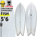 クリステンソンサーフボード CHRISTENSON SURFBOARDS Fish 5’6 ツインフィン [Clear] ツヤあり ショートボード トランジッションボード フィッシュ  正規品 [営業所止め送料無料]