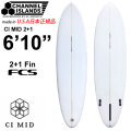 CHANNEL ISLANDS チャンネルアイランド CI MID 2+1 シーアイミッド 6'10 FCS 2+1 FIN アルメリック AL MERRICK サーフボード ミッドレングス ファンボード サーフィン チャネルアイランズ カリフォルニア製 日本正規品 [営業所止め送料無料]