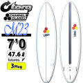 [期間限定特典付き] 2025 torq surfboard トルク サーフボード X-LITE M23 7'0 [White Pinline] エム23 ファンボード AL MERRICK アルメリック CHANNEL ISLANDS チャンネルアイランド エポキシボード ミッドレングス EPSボード サーフィン