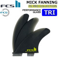 [店内ポイント20倍中!!] FCS2 FIN エフシーエス2 フィン MF MICK FANNING PG PRO [Black Acid] TRI ミックファニング パフォーマンスグラス プロ スラスター トライ 3枚セット 3フィン サーフィン [日本正規品]