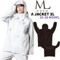 25-26 MARQLEEN λ 3L JACKET MQ05012 マークリーン スノーボードウェア ラムダ スリーエル ジャケット ユニセックス  [003／993]
