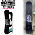 25-26 ノベンバー スノーボード NOVEMBER ARTISTE アーティスト 138cm 142cm 146cm 148cm ノーベンバー レディース ユニセックス  スノーボード 板 2025 2026 日本正規品