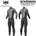 [カスタムオーダー] 2025 AXXE CLASSIC ウェットスーツ セミドライ フルスーツ メンズ HYBRID U-ZIP EVO BOHEMIAN 5mm×3mm 秋冬用 アックスクラシック ボヘミアン サーフィン SUP ダイビング シュノーケリング 日本正規品