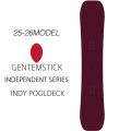 25-26 GENTEMSTICK ゲンテンスティック INDY POOLDECK 154cm インディ プールデッキ スノーボード パウダーボード ショートキャンバー 板 2025 2026 