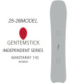 25-26 GENTEMSTICK ゲンテンスティック MANTARAY 145 145cm マンタレイ レディース スノーボード パウダーボード 板 2025 2026