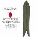 25-26 GENTEMSTICK SUPER FISH CLOUD LINER 176cm ゲンテンスティック スーパーフィッシュ クラウドライナー スノーボード パウダーボード アクセルキャンバー 板 2025 2026