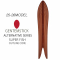 25-26 GENTEMSTICK  SUPER FISH OUTLINE CORE 176cm ゲンテンスティック スーパーフィッシュ アウトラインコア スノーボード パウダーボード アクセルキャンバー 板 2025 2026