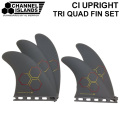 サーフィンフィン CHANNEL ISLANDS チャンネルアイランド フィン CI UPRIGHT TRIQUAD FIN フューチャーフィン FUTURES FIN